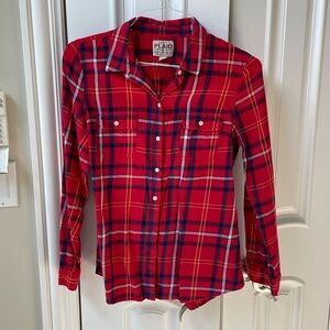 Old navy plaid button down shirt, size M